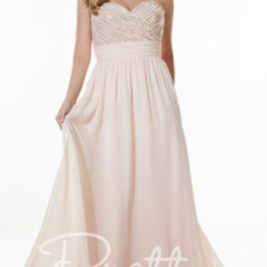 Champagne Pretty Maids Formal Dress Size 10